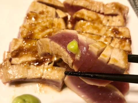 5分で完成!マグロのレアステーキ